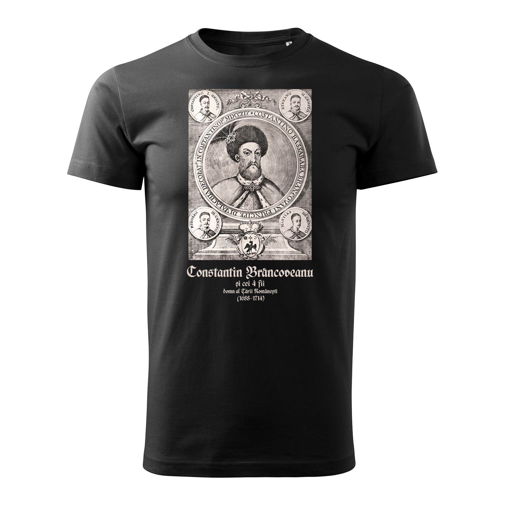 Tricou personalizat, Editura Cetatea de Scaun, model Constantin Brancoveanu si fiii