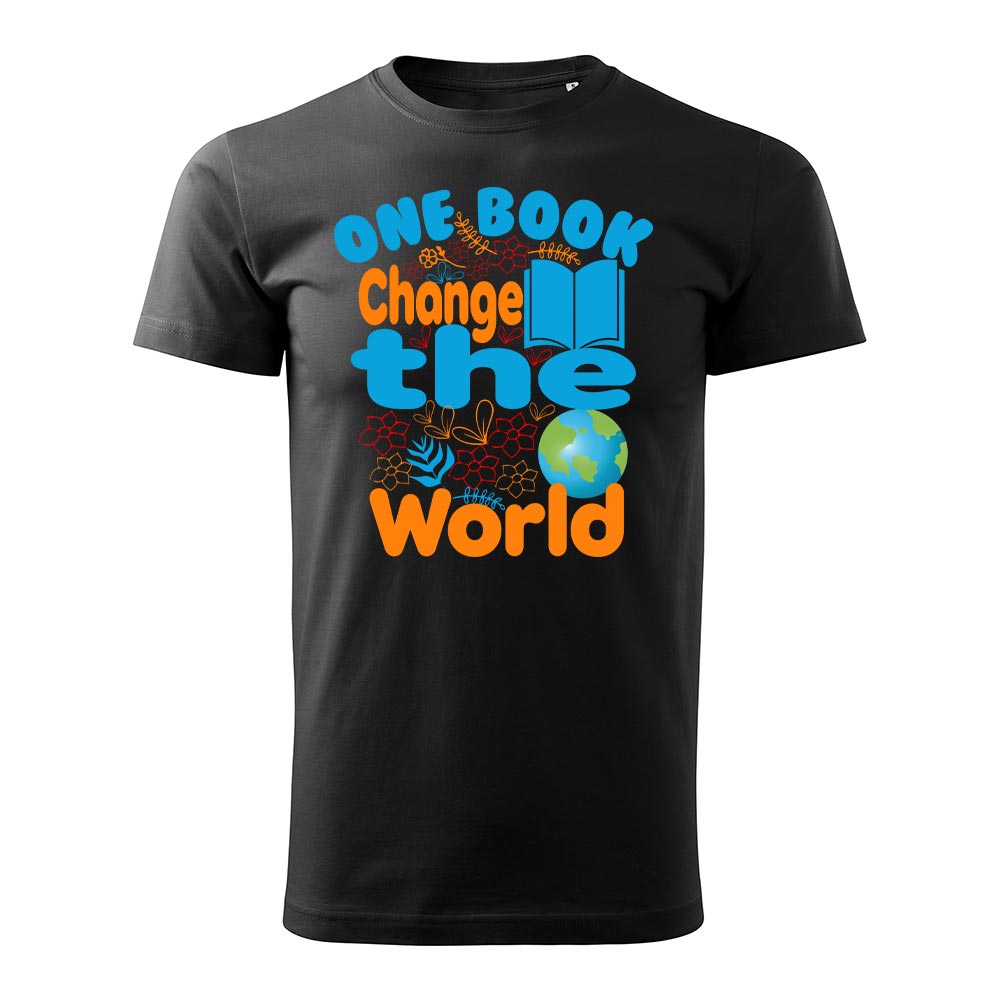 Tricou personalizat, ONE BOOK CHANGE THE WORLD